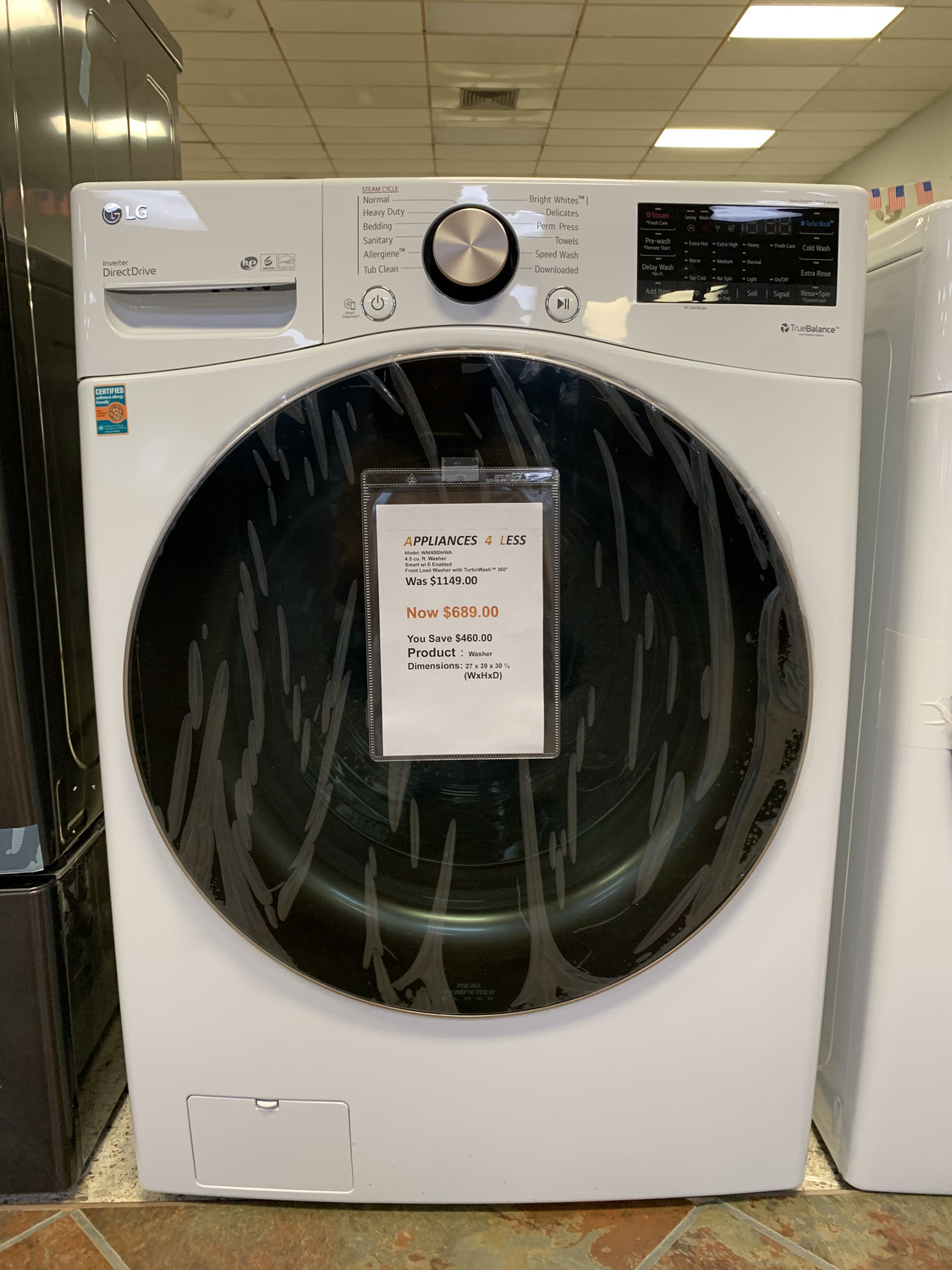 4.5 cu.ft. Smart Front Load Washer with TurboWash® 360°, Built-In  Intelligence and ezDispense®